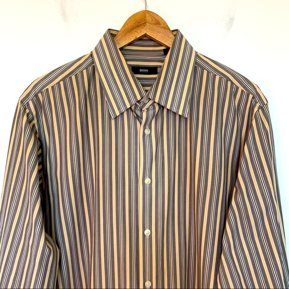 Boss Men Size 17 1/2 Dress Shirt Long Sleeve